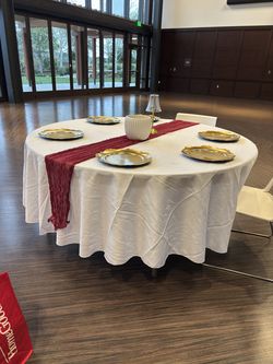 108" Polyester Round Tablecloth