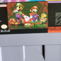 MARIO Call Of CTHULHU  For Super Nintendo 