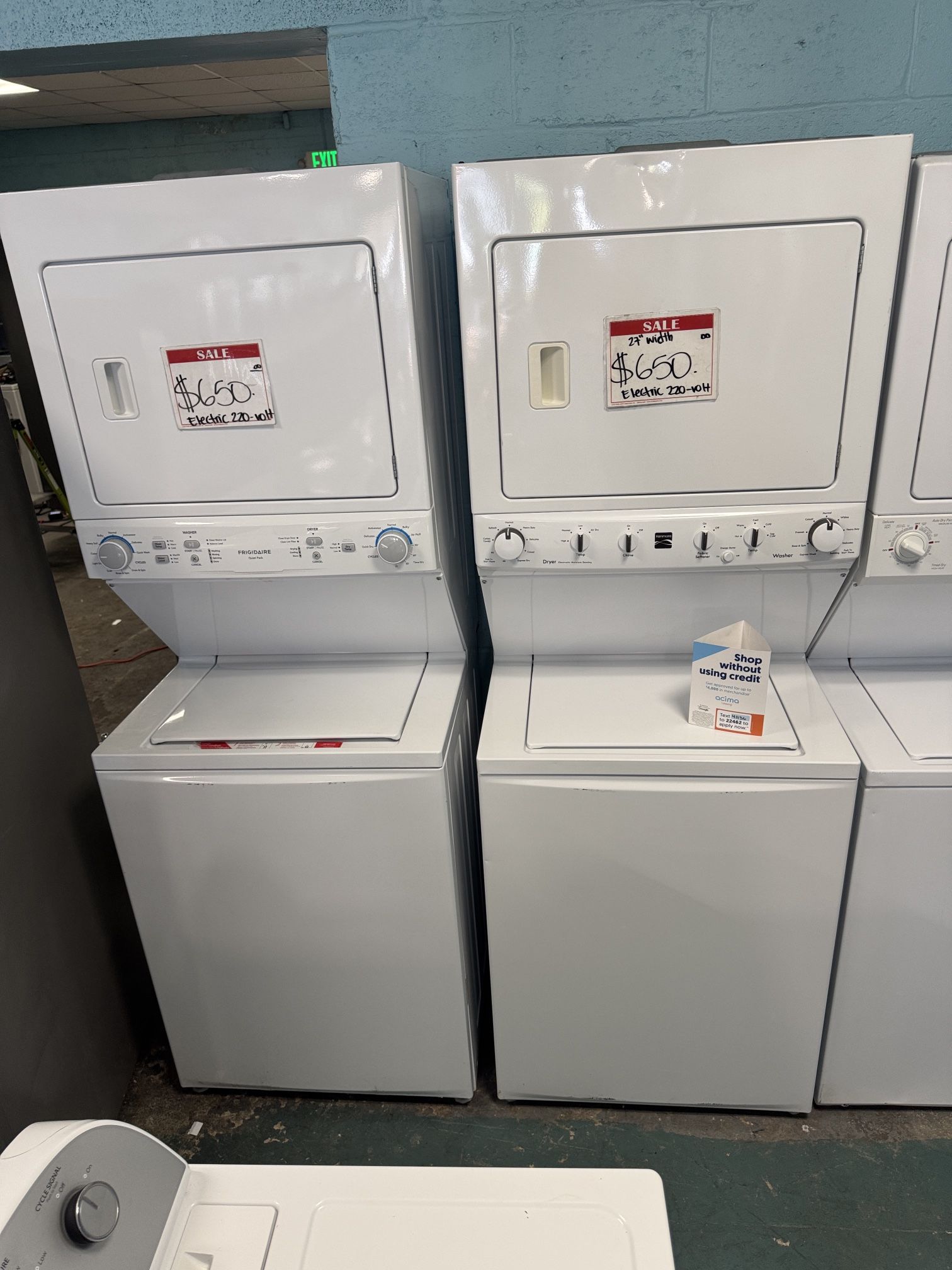 27” Stackable Washer And Dryer 20% Off Discount