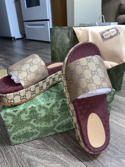 Gucci Monogram Slides 