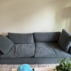 Teal Cloud Couch Dupe Sofa