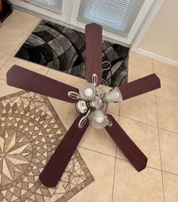 Hampton Bay 52” 5 Blade Ceiling Fan with Light Kit
