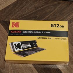 512GB M.2 NVMe SSD (Kodak X350) – New / Sealed
