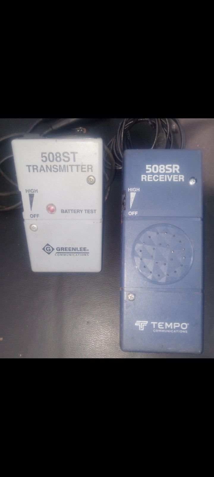 508SR Tempo Communications And 508ST Transmitter greenlee