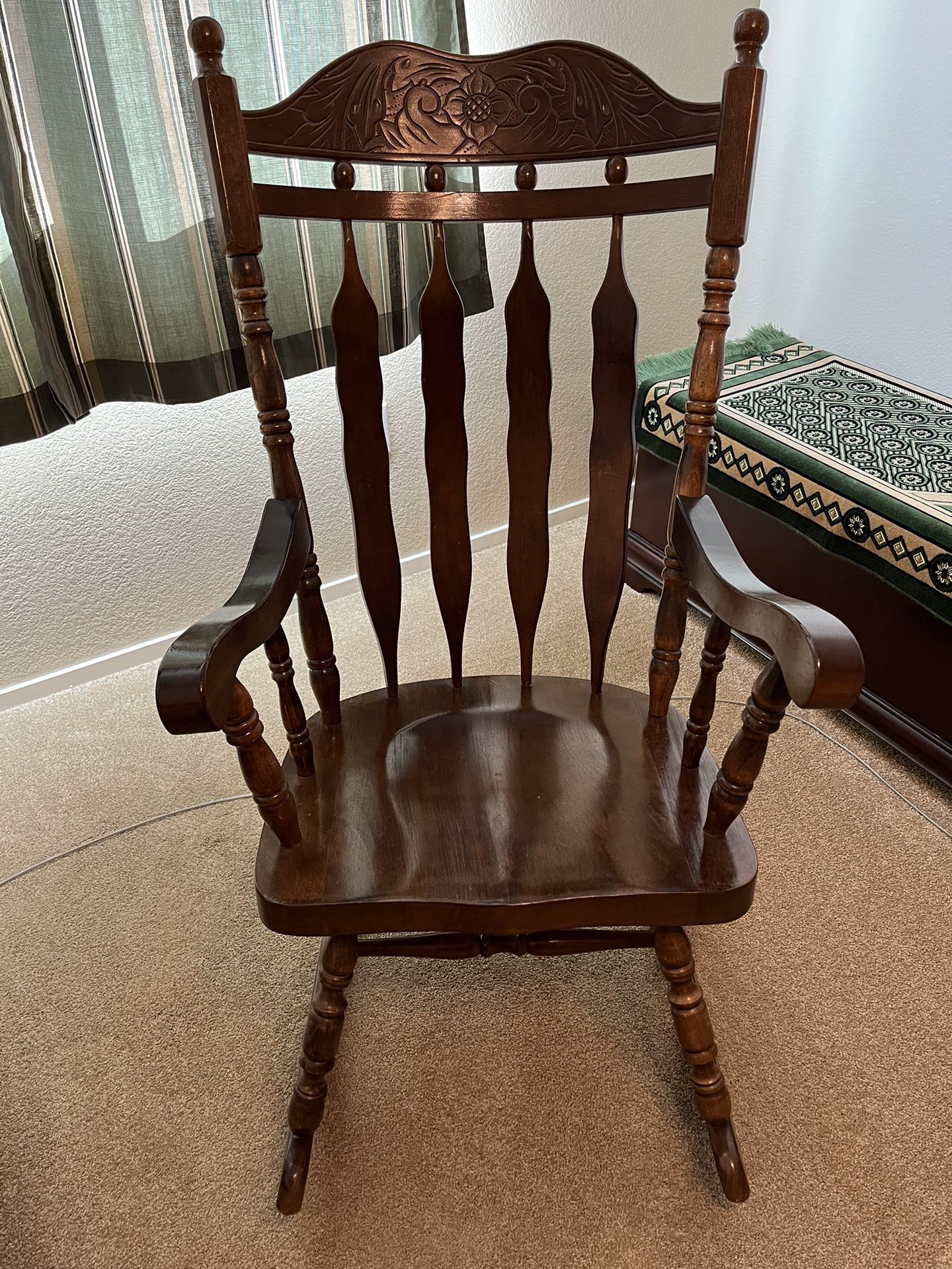 Rocking Chair - Brown - Wood 