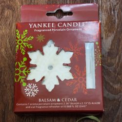 Fragrance Snowflake Candle Ornament (New & Sealed)