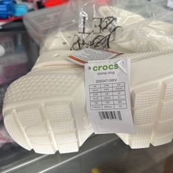 Crocs Stomp Clog M Size 3 W Size 5 Brand New White