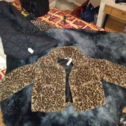 Faux Fur Women's Lrg Jacket 