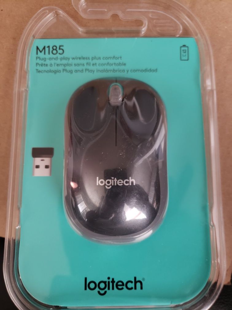 Logitech Wireless Mouse M185 - Swift Gray