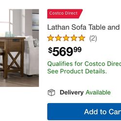Lathan Sofa Table And 3 Stools It Was A Stain