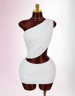 White cropped Top