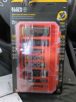 Klein Tools Quad-24 Heavy-Duty Impact Flip Socket Set