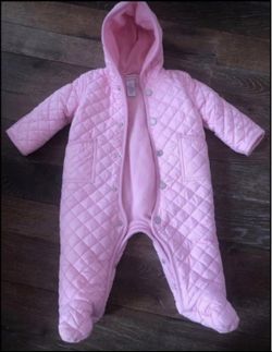 GIRLS POLO RALPH LAUREN QUILTED BUNTING SNOWSUIT 