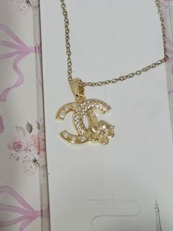 Designer inspired CC necklace
