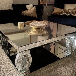 Mirrored Z Gallery Coffee Table 