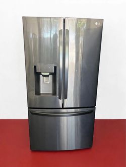 LG French Door Refrigerator Black Stainless Steel