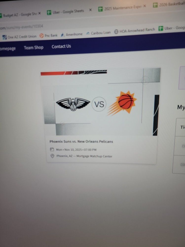 Phoenix Suns Vs New Orleans Pelicans 