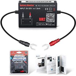 QuckLynks Auto Battery Monitor BM2 Bluetooth 4.0 12V Device Car Battery Tester 
