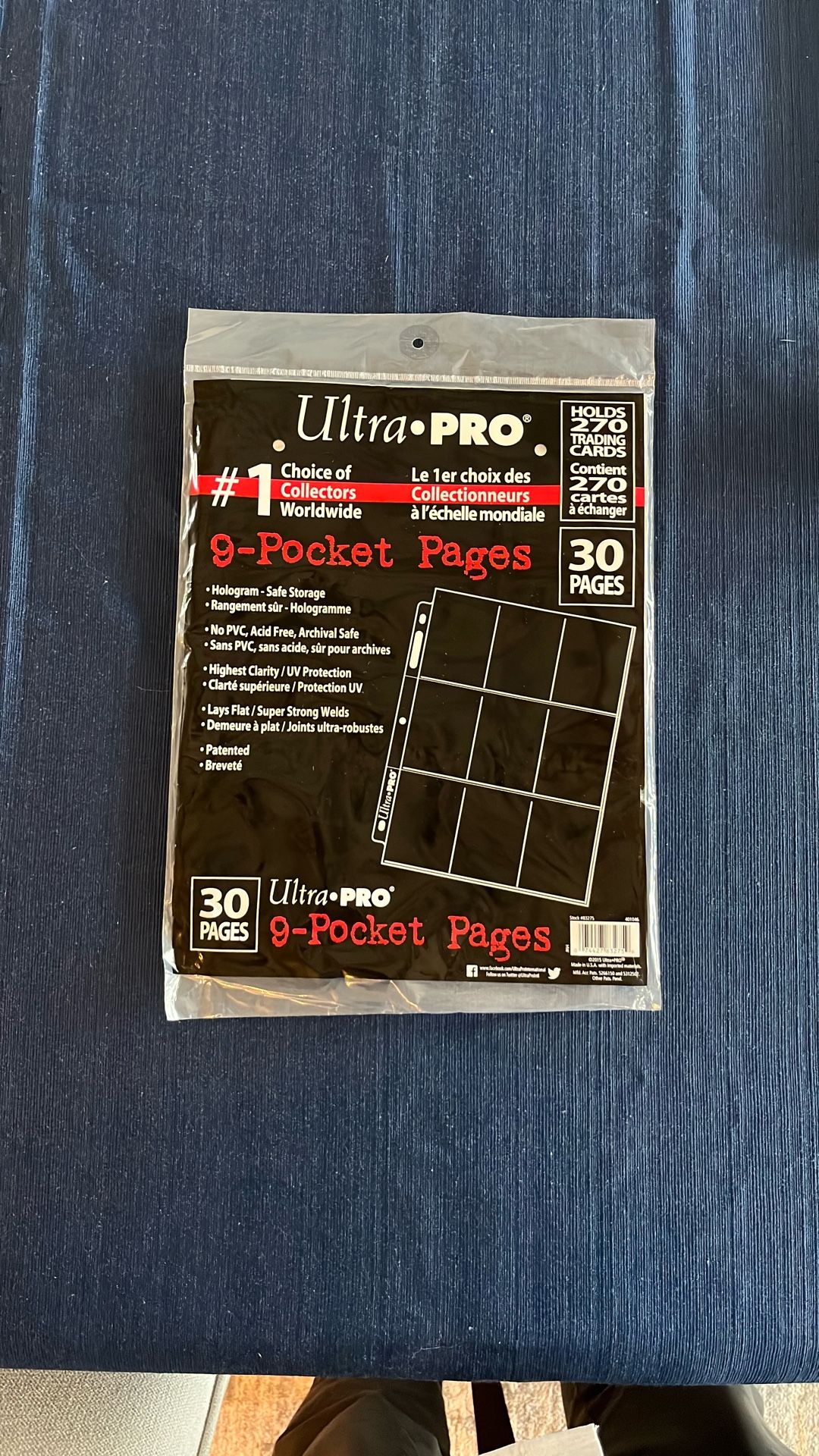 Ultra Pro 9 Pocket 30 Page Trading Card Holders