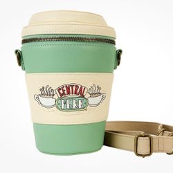 Loungefly Friends Central Perk to-Go Coffee Cup Figural Scented Crossbody Bag