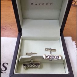 Mayors Jewelry Sterling Silver Cuff Links Birks Brand New in Box