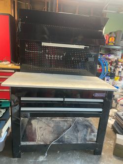 Kobalt  45” workbench with lights and 3 drawers