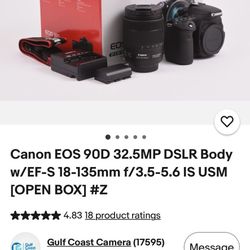Canon EOS 90D - Like New