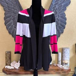 Tanjay Petite Open Front 3/4 Sleeve Cardigan
