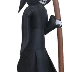 Grim Reaper Self inflatable With Lights height 5.6 feet Halloween Decoration 🎃