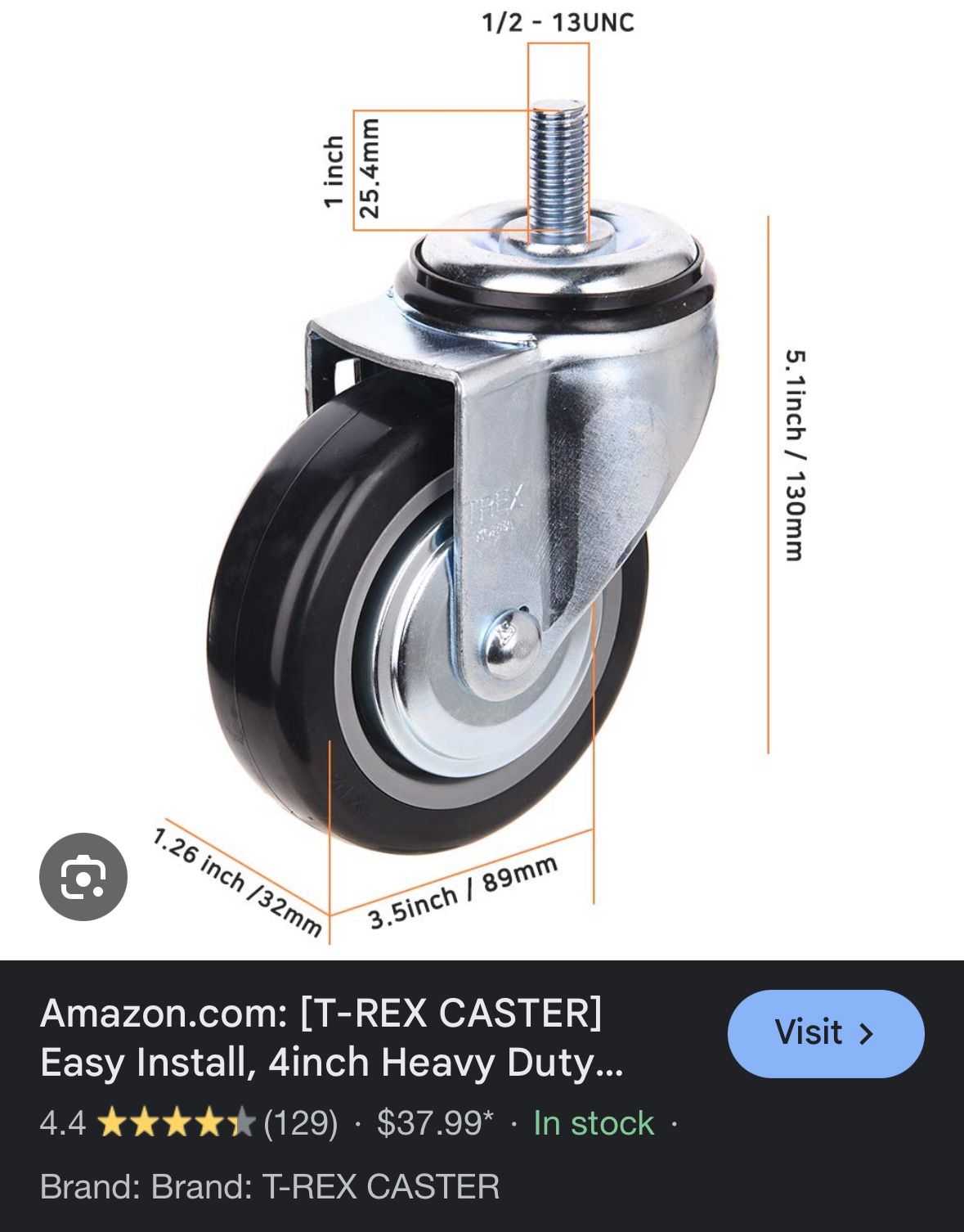 Casters/ Wheels
