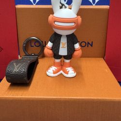 Louis Vuitton Orange Bunny & Leather Strap Combo Set - New in Box Luxury Gift