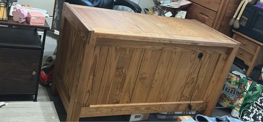 Vintage "This End Up" Solid Pine Desk - Ultra Sturdy