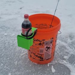 Ice House Sled & Bucket Phone, Drink, and Tool Holder