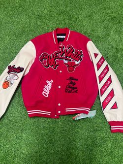 Off white Chicago bulls varsity