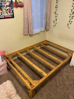 FULL WOOD BED FRAME