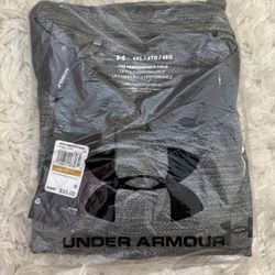 Under Armour UA Performance Polo 2.0 Men's 4XL Gray Loose Fit Collared Solid