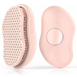 Self-Cleaning Hair Brush Women,One-Key Operation, Round Head,Effortless Cleaning