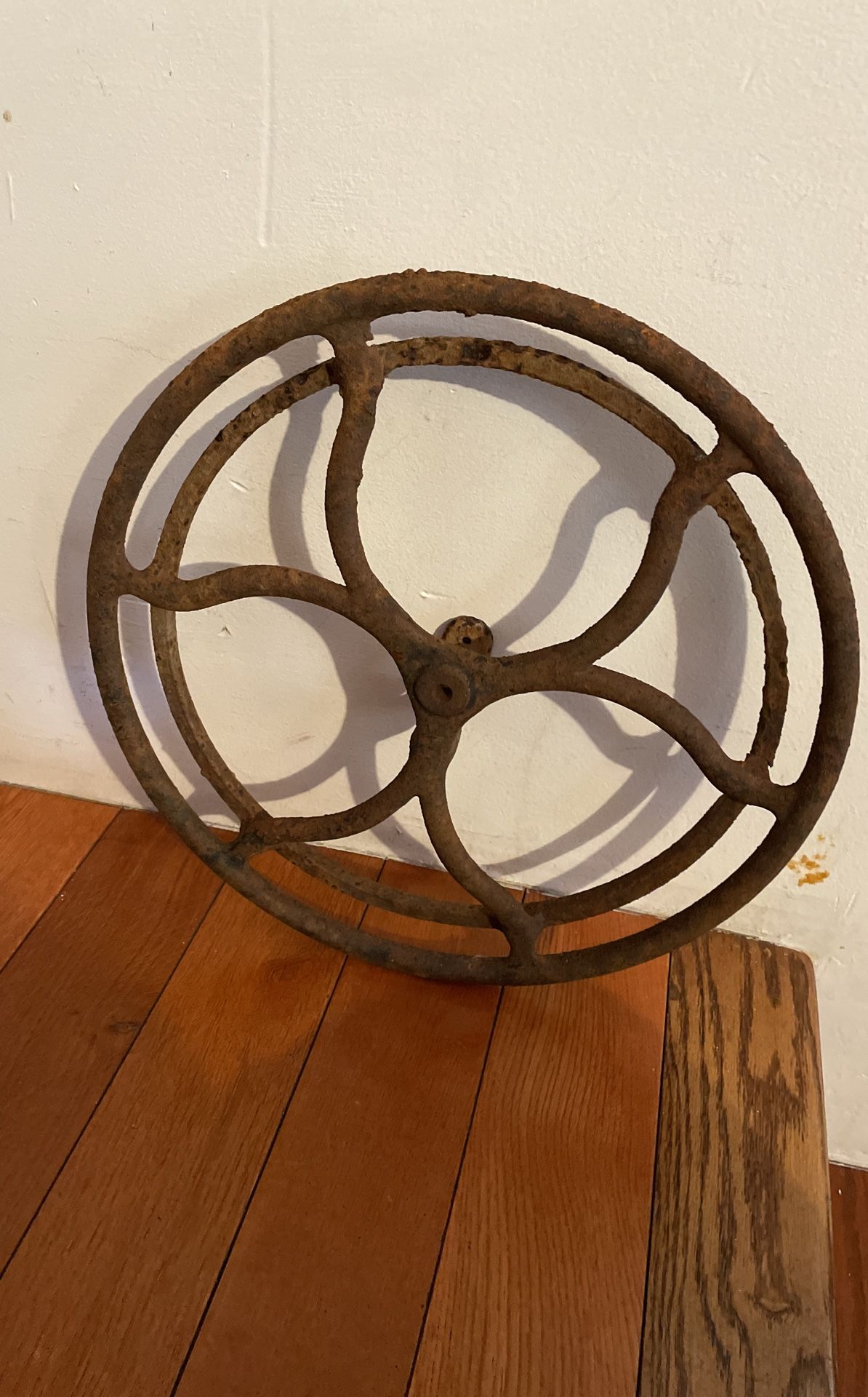Antique 14inch Diameter Sawing Mashine Belt Pulley