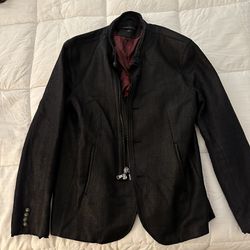 John Varvatos Leather Jacket Size Large