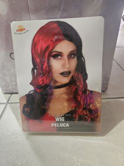 Red And Black Wig