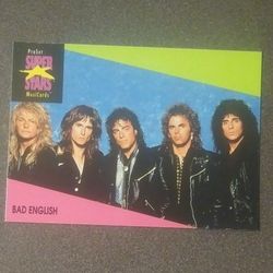 1991 ProSet Bad English #32 Rock Group Card Music Musicards Superstars Vintage Collectible Pro Set