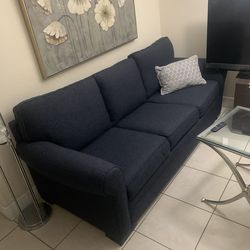 Sofá cama azul marino