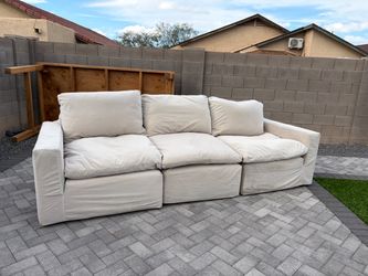 3-Seat Modular Cloud Sofa Cream