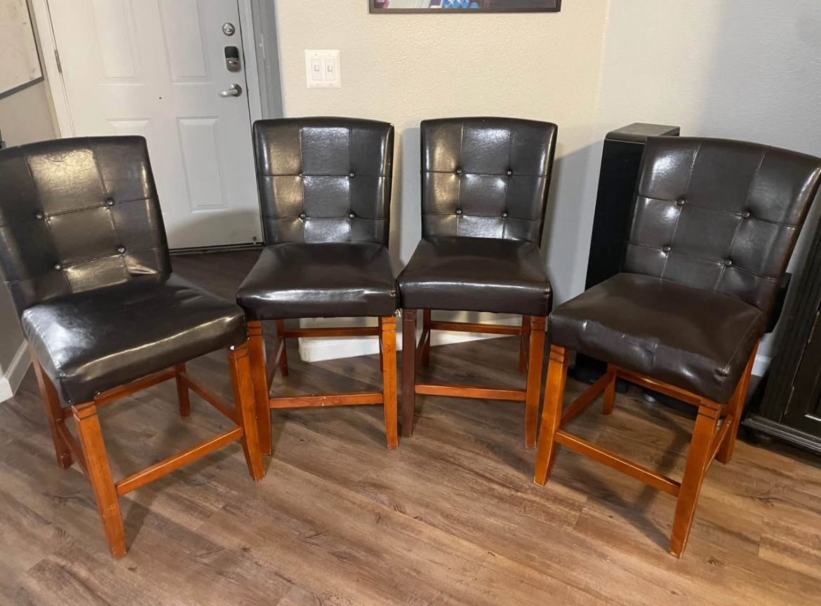 Set of 4 Tufted Parson Counter Stools – Weston Home