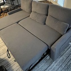 Sectional Couch With Bed Pull Out! 