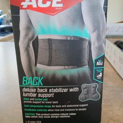 Ace Deluxe Back Stabilizer With Lumbar Support 