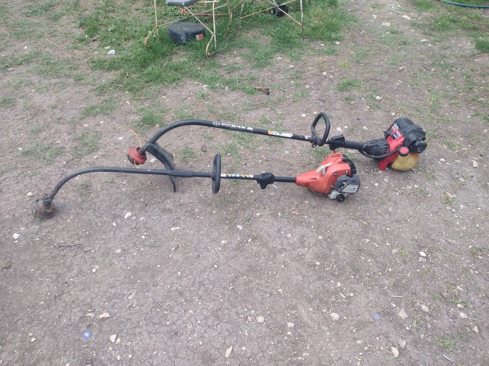 Weedeaters: 4 Cycle GAS TROY BILT TB415CS and 2 CYCLE HOMELITE GAS WEEDEATER