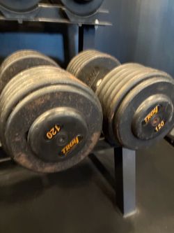 Troy 120LB Dumbbell pair