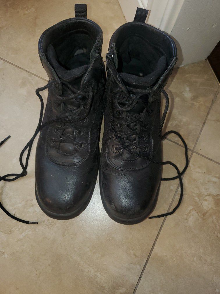 Work Boots Side Zippers Size 7.5M