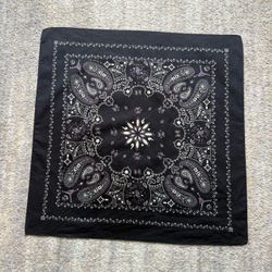 Travis Scott x Jordan Cactus Jack Flight Bandana Black Paisley 23.5”